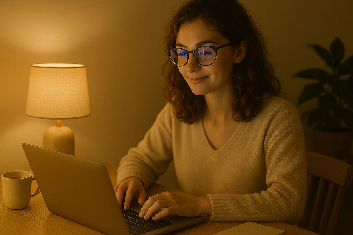 porter des lunettes anti-lumière bleue